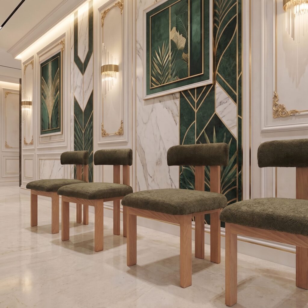 Chaises en noyer Velmora