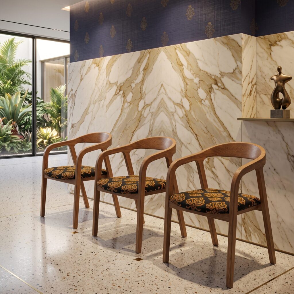 Chaises en noyer Aniston
