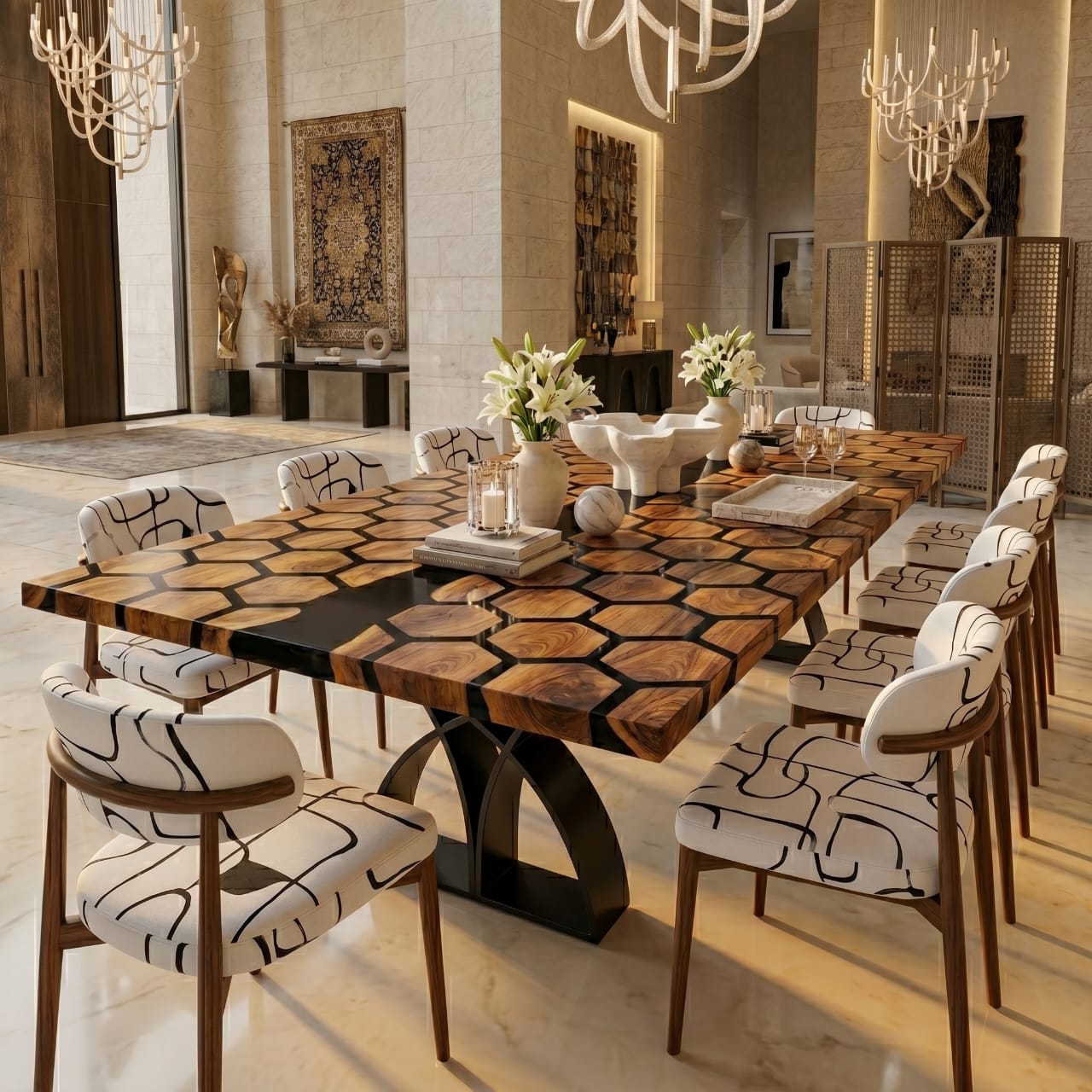 Tables nids  d'abeilles